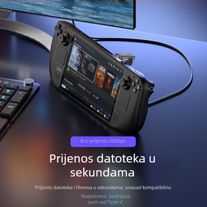OTG adapter USB-C na USB 3.1 za Steam Deck, Huawei telefon, tablet i laptop – podrška USB flash disku i čitaču kartica