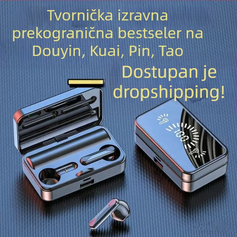 S20 Bluetooth slušalice s bežičnim redukcijom šuma, in-ear dizajn, HD ogledni zaslon, ultra duga trajnost baterije, univerzalna kompatibilnost