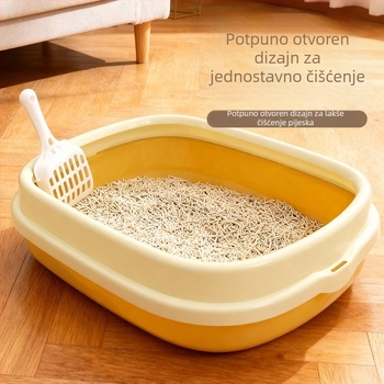 Kutija za pijesak za mačke — PP materijal; Ovlaštena privatna marka; Za mačke.