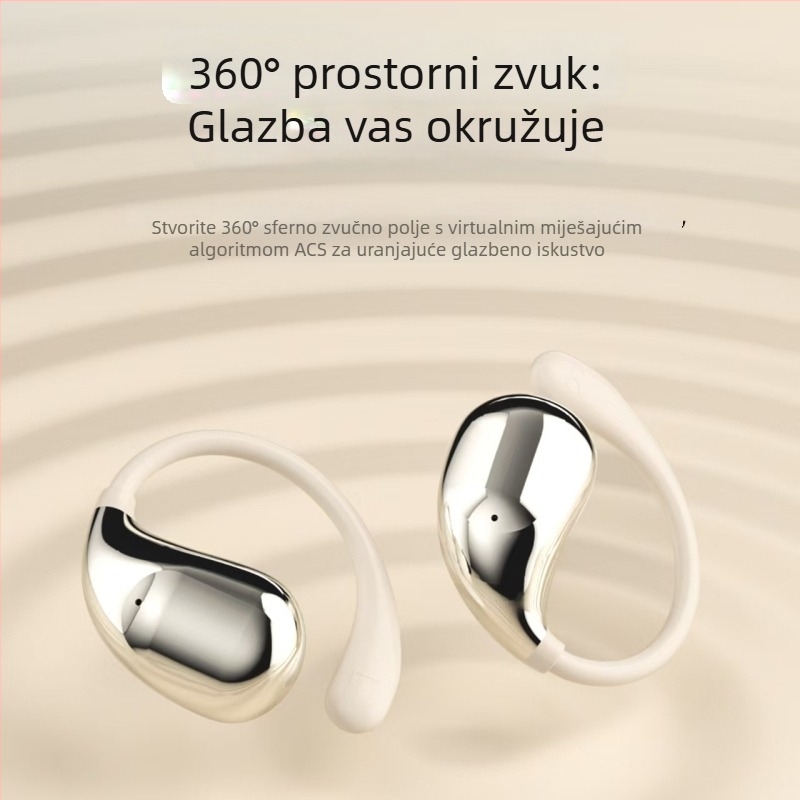 Bežične slušalice s kostnom vodljivosti – na uho, HiFi zvuk, 13 mm driver, raspon frekvencija 20 Hz–20 kHz