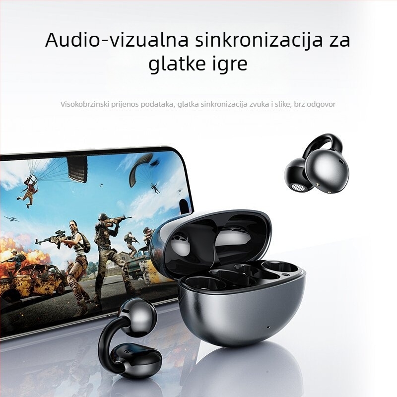 Z72 Bluetooth slušalice s AI prijevodom u realnom vremenu, clip-on dizajn, udobno nošenje, dug vijek trajanja baterije.