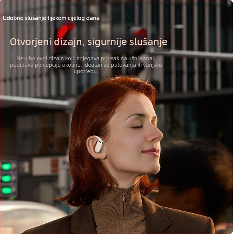 Slušalice s kondukcijom kostiju za Newman S1 Pro — otvoreni sportski dizajn, Bluetooth 5.4, IPX5, trajanje baterije preko 8 sati