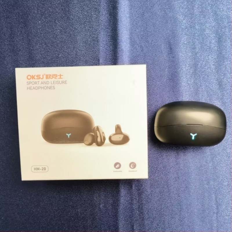 Bežične slušalice s klipom za uho, Bluetooth 5.4, domet 10 m, više od 8 sati trajanja baterije, redukcija buke, vodootporne