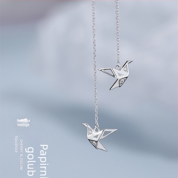 Srebrne naušnice 925 s motivom životinje i zodijaka, sladak i svjež stil, osobni modni dodatak