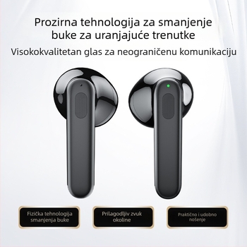 Bežične slušalice Bluetooth 5.3, trajanje baterije 4–8 sati, značajno smanjenje buke, digitalni zaslon, domet 10 m