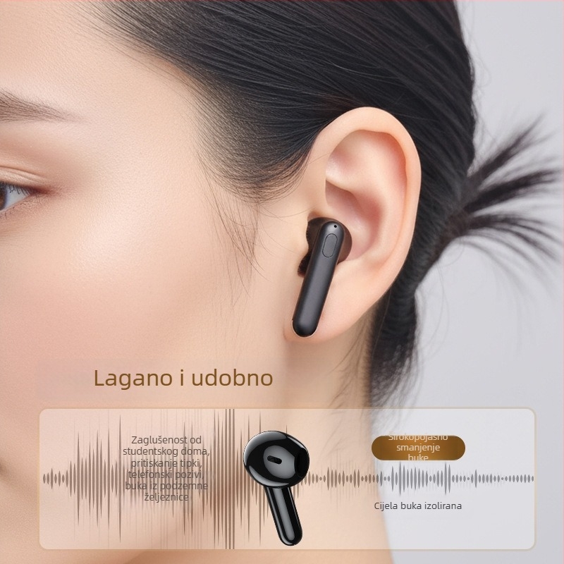 Bežične slušalice Bluetooth 5.3, trajanje baterije 4–8 sati, značajno smanjenje buke, digitalni zaslon, domet 10 m