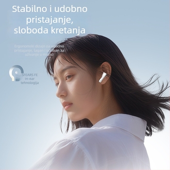 Bežične TWS slušalice, in-ear dizajn, Bluetooth 5.0, doseg 15 m, trajanje baterije 4–8 h