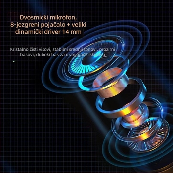 K10 žične in-ear slušalice s mikrofonom za live streaming, karaoke i igranje igara (3,5 mm, Ø14,2 mm zvučnik, 1,2 m kabel, 20 Hz–20 kHz)