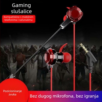 Jiazhi Le In-Ear gaming slušalice, žično povezivanje, osjetljivost 98 dB, duljina kabela 120 cm