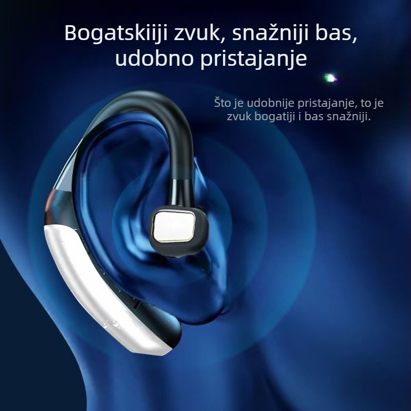 Lonely Leopard D23 Bluetooth bežične slušalice s kukom za uho, 14 mm zvučnik, mikrofon, USB dongle, univerzalna kompatibilnost