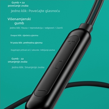 Type-C žične slušalice s mikrofonom, ušni dizajn, pokretna zavojnica, duljina kabla 120 cm, osjetljivost 113 dB