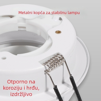 GX53 ugrađena spot svjetiljka, model 609, aluminij i akril, premaz prahom, za kućnu i komercijalnu upotrebu