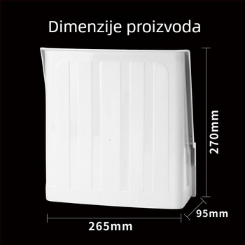 Kryt za nadzornu kameru — vanjska kišna zaštita, zaštita od sunca i prašine, model 1260, plastika, kvadratnog oblika, pribor: štit