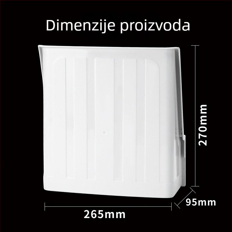 Kryt za nadzornu kameru — vanjska kišna zaštita, zaštita od sunca i prašine, model 1260, plastika, kvadratnog oblika, pribor: štit