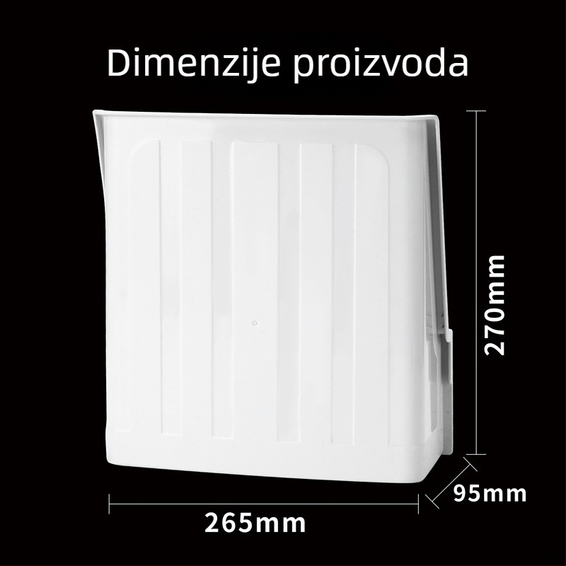 Kryt za nadzornu kameru — vanjska kišna zaštita, zaštita od sunca i prašine, model 1260, plastika, kvadratnog oblika, pribor: štit