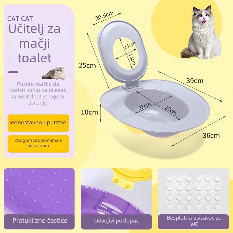 Kutija za mačji pijesak s protiv mirisa — automatska, pametna kutija, PP materijal, marka Haisuda