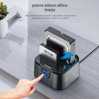 Dual-bay USB 3.0 vanjsko kućište za tvrdi disk, do 32 TB, OEM i privatna oznaka dostupni