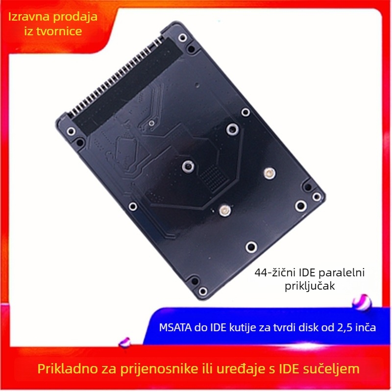 Kućište za disk IDE 44-pin za SSD mSATA/mini PCIe, pretvara IDE, model LQT-2.5IDMA