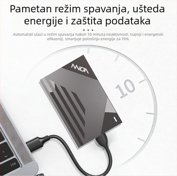 VONN v6 vanjska SSD kutija od ABS-a, kapacititet 4TB, USB 3.0 sučelje