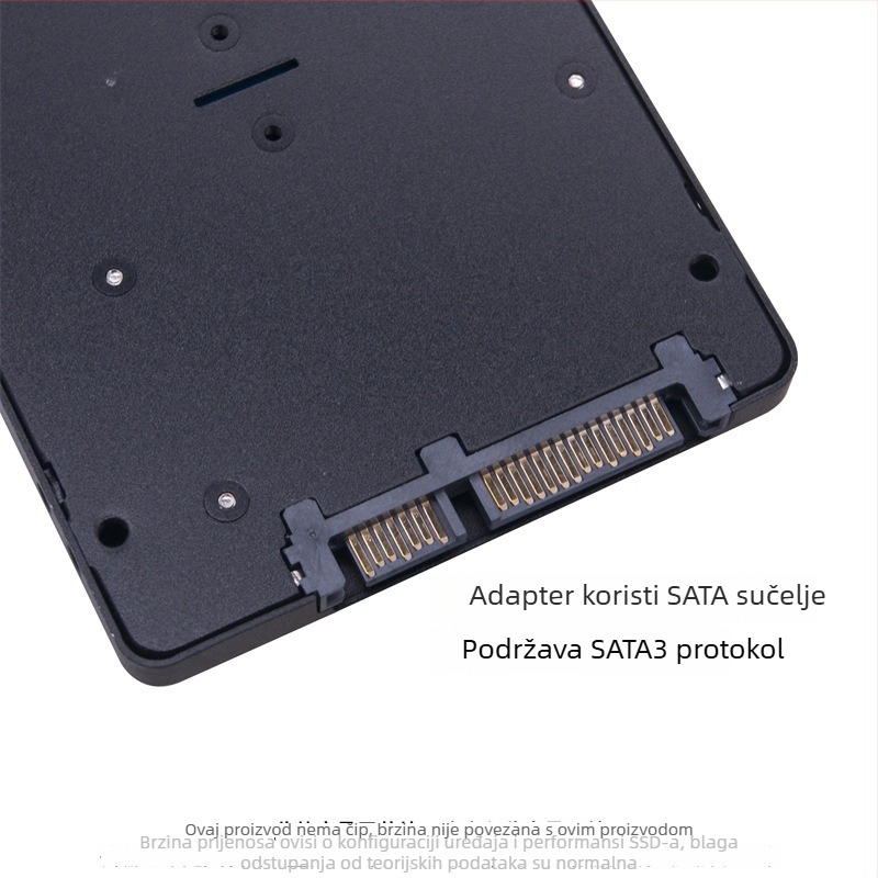 SSD kućište iz mSATA na SATA3.0, aluminijska legura, SATA3 6Gbps, podržava do 2TB, OEM obrada