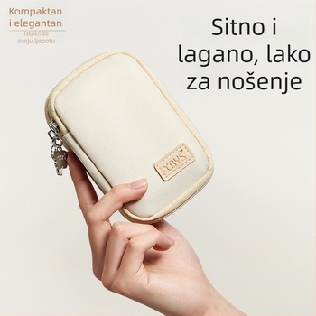 Torba za pohranu USB dodatne opreme za USB diskove i sigurnosne ključeve (Model C008; Materijal: tkanina; Offset tisak; Unutarnje pakiranje; Namijenjeno za USB pohranu)
