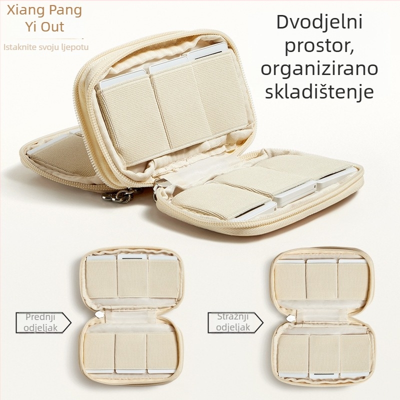 Torba za pohranu USB dodatne opreme za USB diskove i sigurnosne ključeve (Model C008; Materijal: tkanina; Offset tisak; Unutarnje pakiranje; Namijenjeno za USB pohranu)