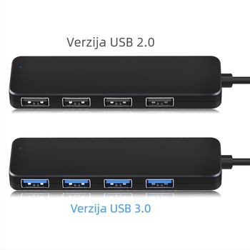 USB 3.0 hub sa 4 porta, One-to-Four docking station, 5Gbps, napajanje putem USB, model AB3-L42