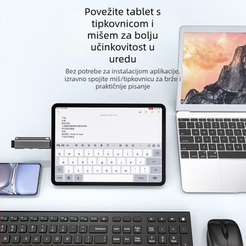 JAYA USB-C 4-portni USB 3.0 docking hub (JY-931), 5Gbps, bez vanjskog napajanja
