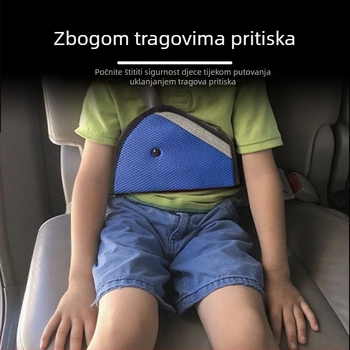 Carfu Dječji jastuk za sigurnosni pojas | Flanelni materijal | Težina 57 g | Mogućnost prilagodbe | Ispis logotipa moguć