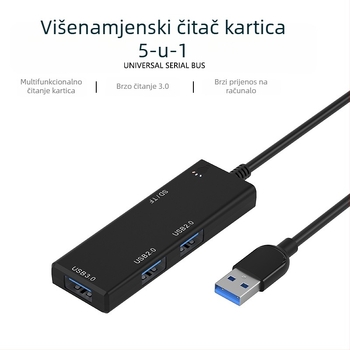 USB Type-C docking hub, 4-port USB 3.0 proširivač, 5Gbps, bez vanjskog napajanja