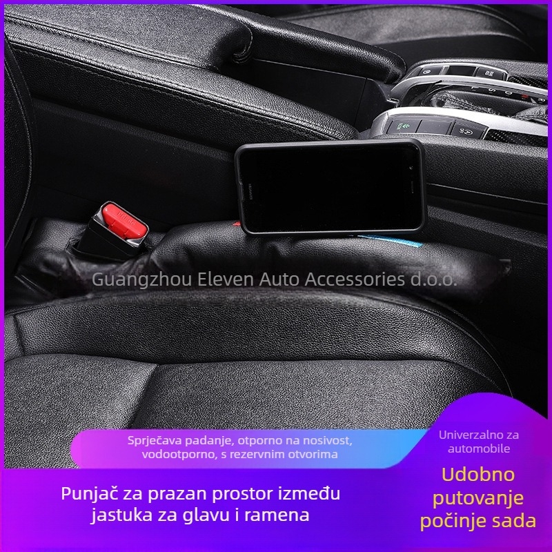 Jastuk za naslon za glavu, jastučić za rame i trakica za spoj – auto unutarnji dodatak, polipropilen, punilo od prirodnih vlakana, nordijski stil, prilagodljiv