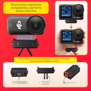 Magnetska brza otpuštajuća baza za Osmo Action kameru (Action 5 Pro / 4 / 3)
