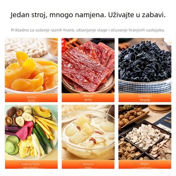 Stroj za sušenje hrane SX770B, 220V, 350W, 50Hz – za voće, čaj, povrće i poslastice za kućne ljubimce