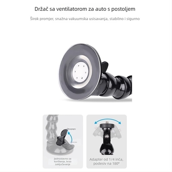 DJI PTZ auto držač kamere s usisnom čašom za staklo – plastika, univerzalno
