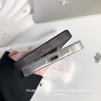 Maska za iPhone s valovanim uzorkom, PC materijal, magnetska, ultra tanka, otporna na padove