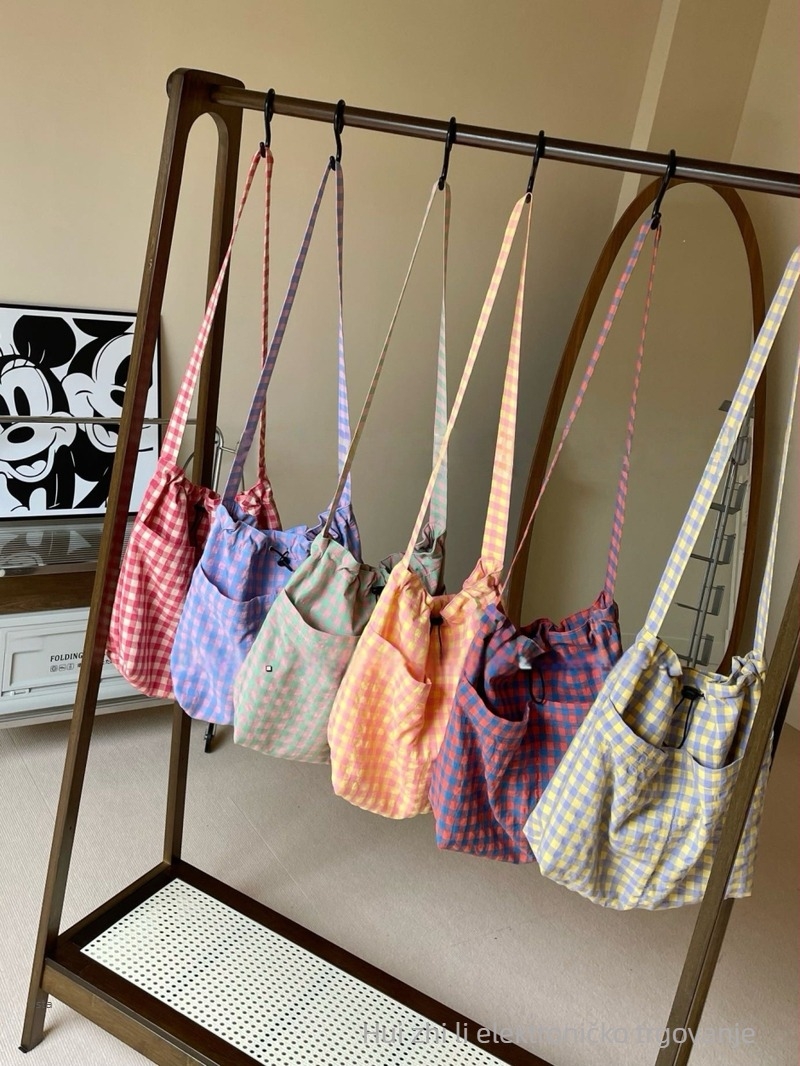 Nylon tote torba za casual putovanja, vodoravnog pravokutnog oblika i džep s pregradom sa zatvaračem