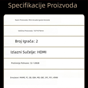 2025 Domaća TV igra konzola s 4K HD, Bluetooth bežični dvostruki kontroleri, retro arcade