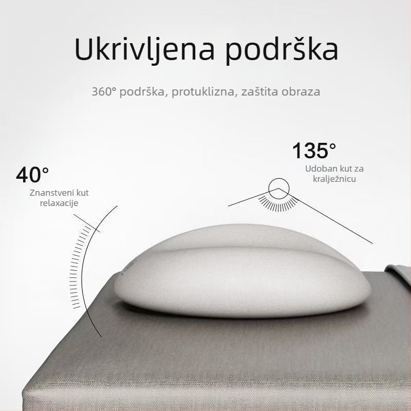 U-oblikovana jastučić za beauty salon sa memorijskom pjenom, Crystal Velvet navlaka, lagana težina ispod 0,5 kg, pogodna za djecu i odrasle