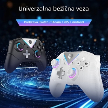 Cm617 Bluetooth gaming kontroler za Nintendo Switch Pro – Type-C, vibracije, kompatibilan s PC-om, tabletom, Apple i Android uređajima, Switch