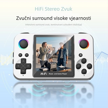 Prijenosni gamepad s dvostrukim joystickima i stereo zvukom, silikonsko kućište, 825GB memorije, kompatibilan s PS5