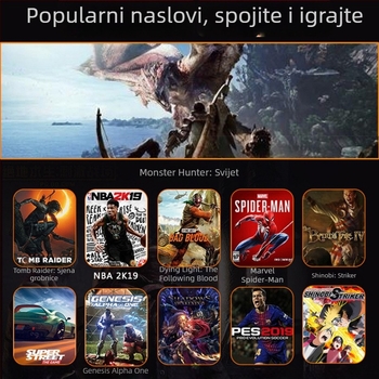Žični USB PC joystick s Turbo Burst za Steam emulator