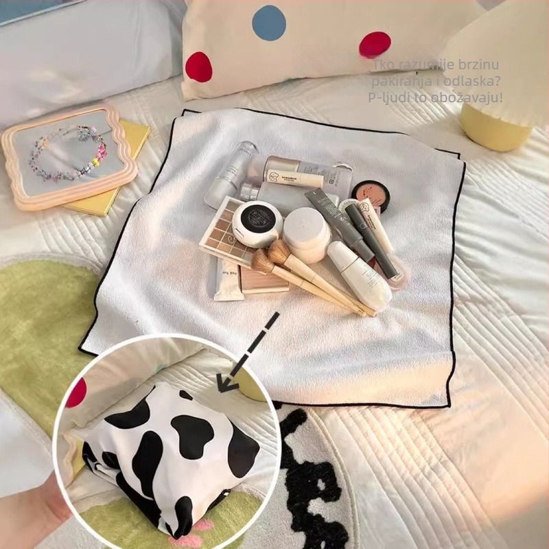 Kozmetička torbica s velikim kapacitetom, poliester materijal, karikatura dizajn, Silent love branda, unisex