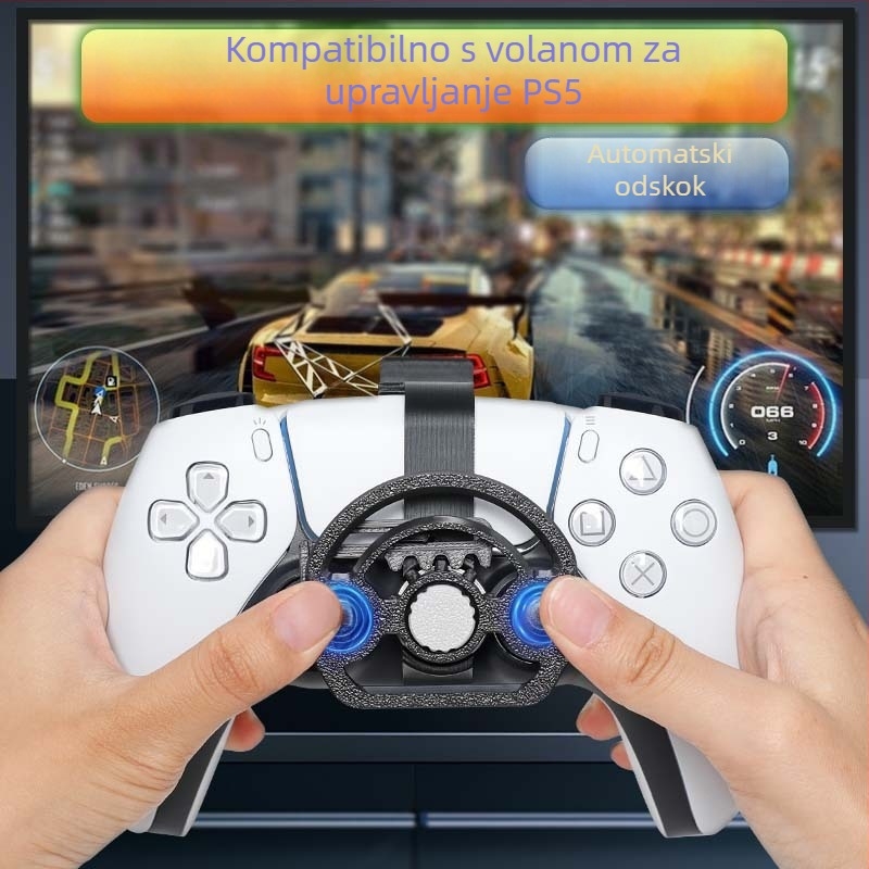 PS5 Slim Mini Trkaći Volan – Bežični Type-C, Kompatibilan s PC-jem, Ulazna Razina