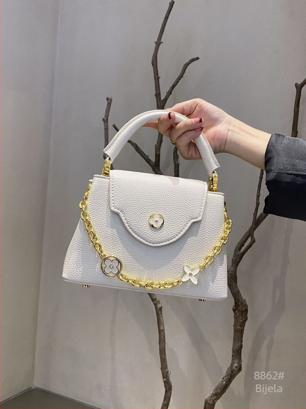 Ženska PU Tote/Crossbody torba, horizontalnog kvadratnog oblika, s jednom remenom (Materijal PU; unutarnji džep sa zatvaračem; džep za telefon; podstava od najlona; gradski stil jednostavnosti)