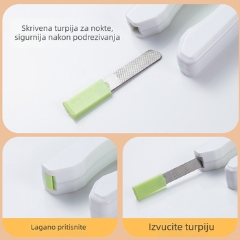 Klešta za nokte kućnih ljubimaca s LED svjetlom i pilnikom, za mačke i pse – zaštita od krvarenja