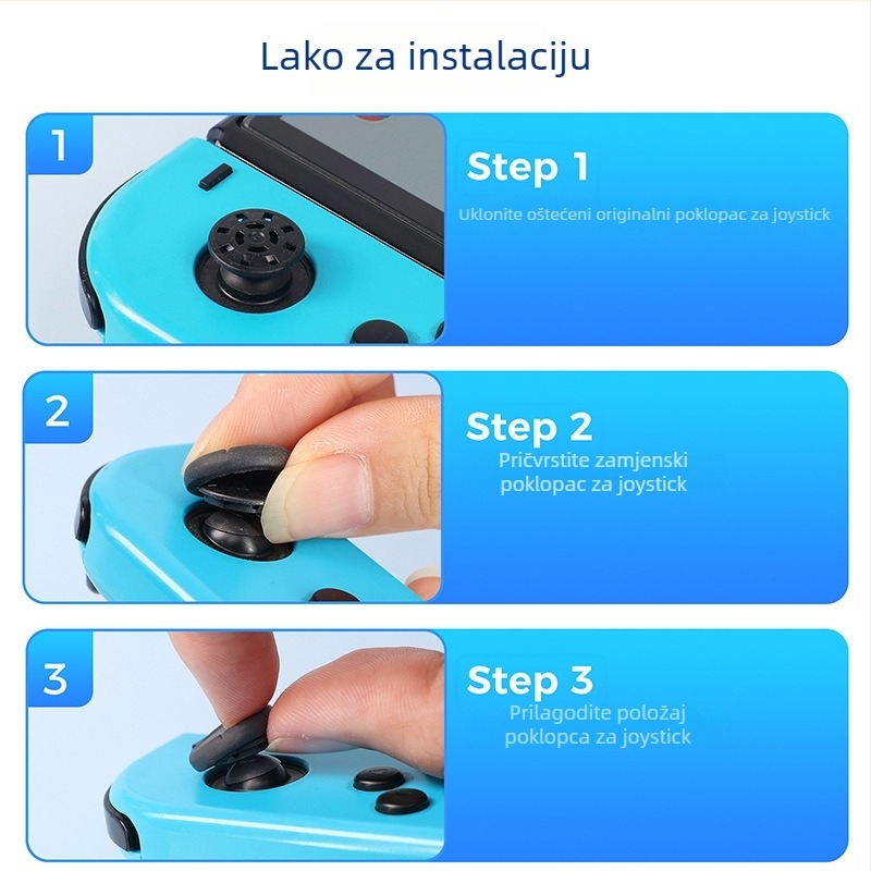 Joy-Con kapica za zamjenu za Switch/OLED/Lite | Materijal TPE | Novi proizvod
