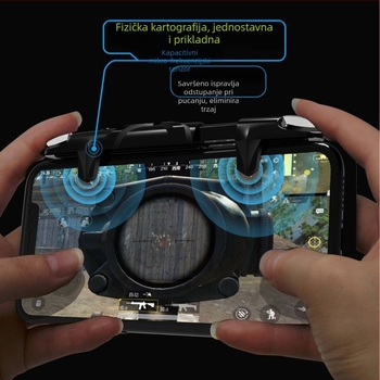 Bežični gamepad za pametni telefon s Burst tipkama za pucanje
