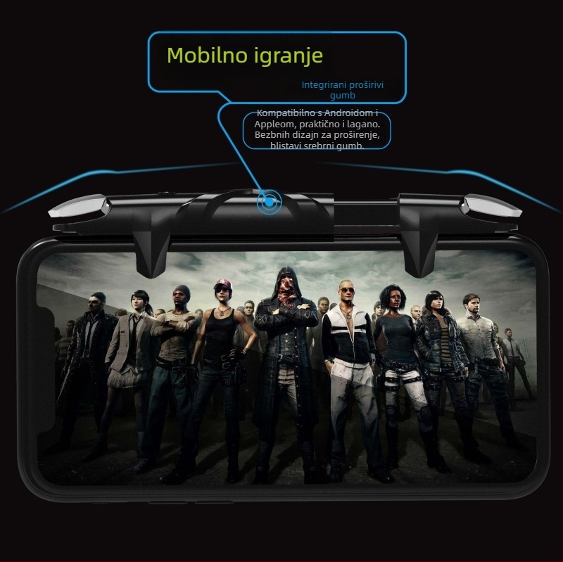 Bežični gamepad za pametni telefon s Burst tipkama za pucanje