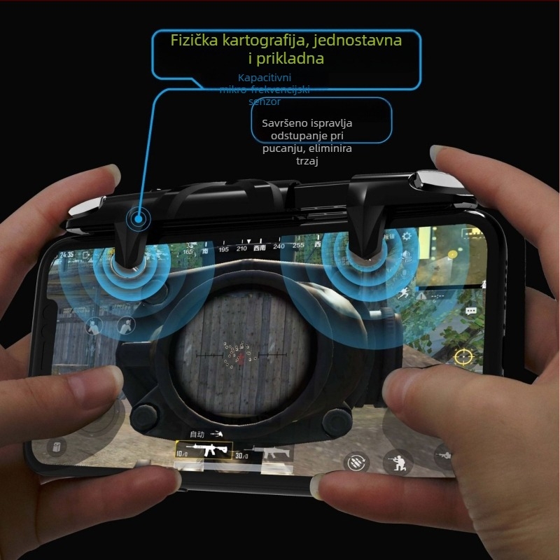 Bežični gamepad za pametni telefon s Burst tipkama za pucanje