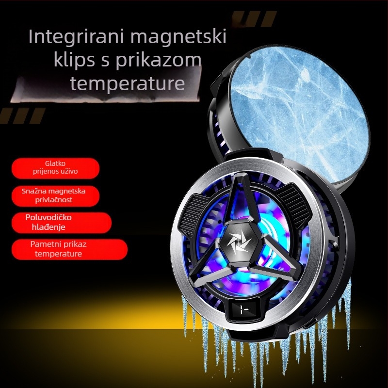 SL05 hladnjak za mobitel s magnetskom trakom, bežično punjenje i poluvodičko hlađenje – ponovno napajanje, univerzalno za pametne telefone i tablete
